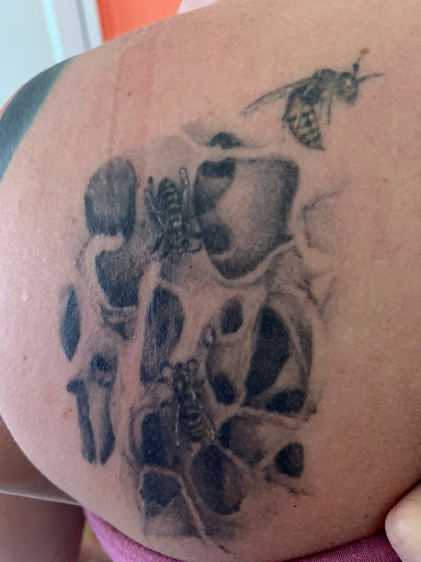 Explore bite me tattoo ideas, creative tattoo ideas in Savannah, available at Tramp Art Studios