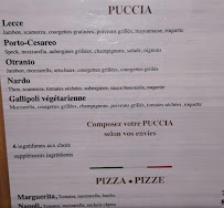 La Puccia Salentina à Menton menu