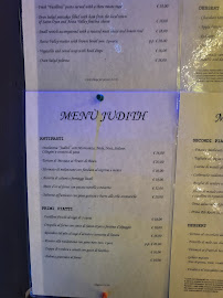 Judith Brasserie à Courmayeur carte