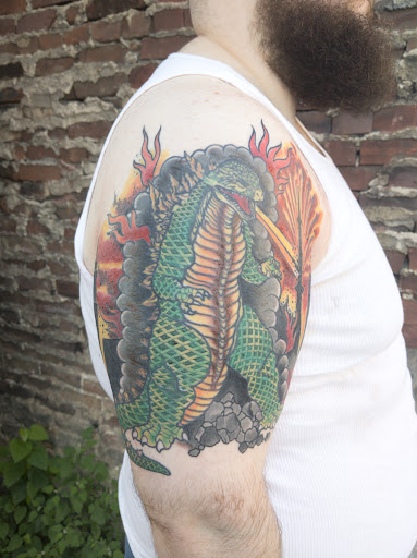 Explore tattoo ideas for young guys, creative tattoo ideas in Pittsburgh, available at Black Cat Tattoos