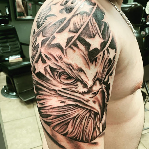 Explore p nk tattoo ideas, creative tattoo ideas in Satellite Beach, available at Rocksteady Tattoo Company