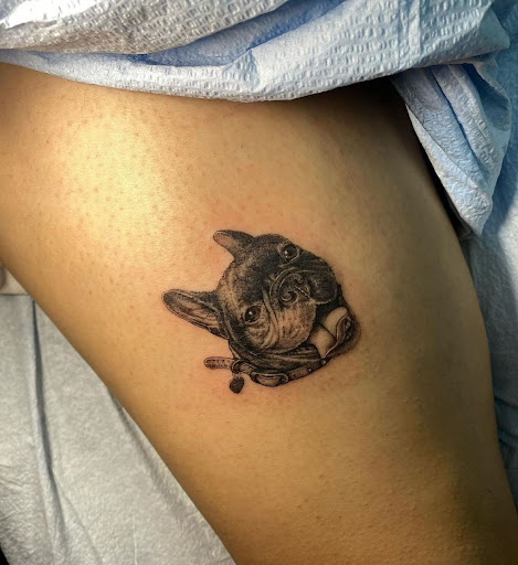 Explore grumpy tattoo ideas, creative tattoo ideas in San Diego, available at Crybaby Tattoo