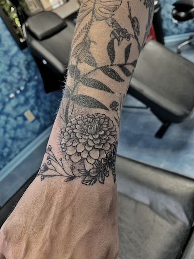 Explore mens script tattoo ideas, creative tattoo ideas in Aurora, available at Ronin Tattoo Studio INC