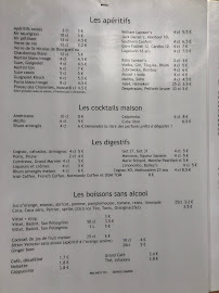 Menu / carte de Le Bousquet à Pouillé