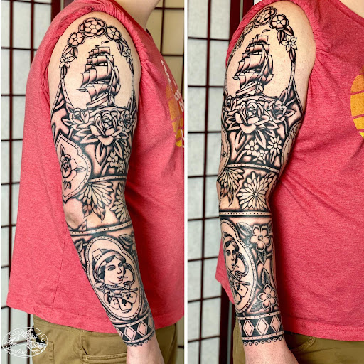 Explore tattoo ideas for lower abdomen, creative tattoo ideas in Ironwood, available at Iron Ink Tattoos