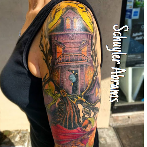 Explore girlfriend name tattoo ideas, creative tattoo ideas in Savannah, available at Tramp Art Studios