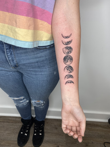 Explore seashell tattoo ideas, creative tattoo ideas in Lancaster, available at MermGoddess Tattoo Studio & Gallery