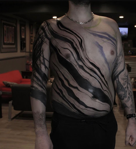 Explore fill in tattoo sleeve ideas, creative tattoo ideas in Staten Island, available at Inkstained Tattoo Studio