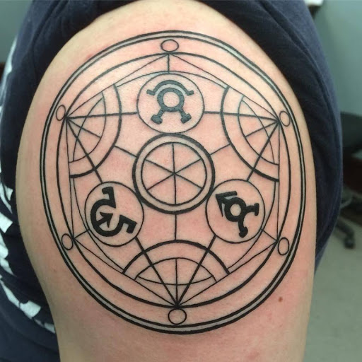 Explore chicago flag tattoo ideas, creative tattoo ideas in Chapel Hill, available at Golden Falcon Tattoo and Piercing