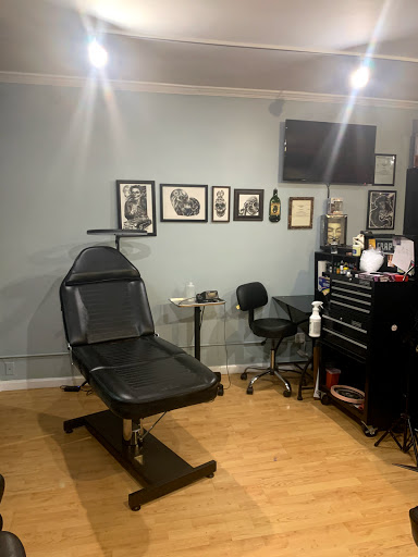 Explore love death and robots tattoo ideas, creative tattoo ideas in Sacramento, available at The Iron Monkey Tattoo