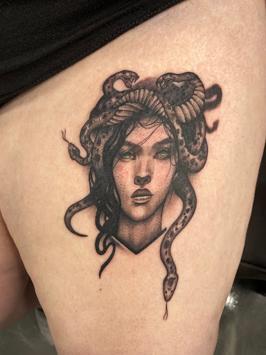 Explore cancer tattoo ideas for men, creative tattoo ideas in Lafayette, available at Evil Genius Tattoo Club