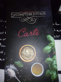 Restaurant italien Le Comptoir d'Italie à Arles (la carte)