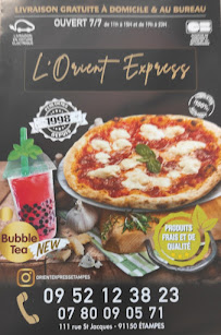 Restaurant halal L'Orient Express restaurant pizzeria à Étampes - menu / carte