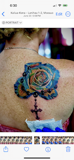 Explore lobster tattoo ideas, creative tattoo ideas in Kailua Kona, available at K Town Tattoo