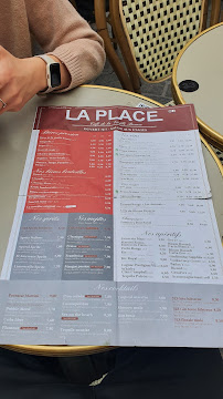 Restauration rapide La Place à Lille (le menu)