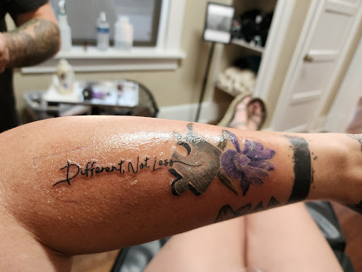 Explore thyroid cancer tattoo ideas, creative tattoo ideas in North Charleston, available at Blu Gorilla Tattoo