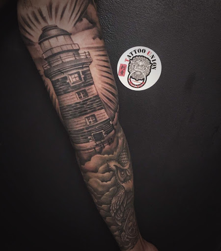 Explore monogram tattoo ideas, creative tattoo ideas in Chicago, available at TATTOO UNION CHICAGO