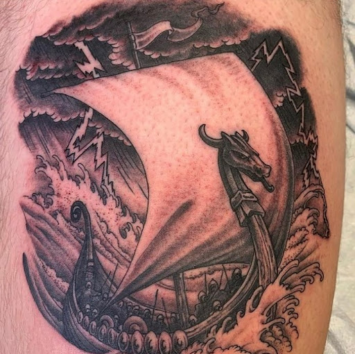 Explore family leg tattoo ideas, creative tattoo ideas in Mesa, available at Ranger Tattoo & Piercing