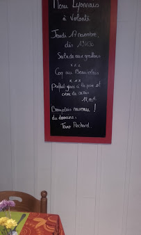 Restaurant français Auberge Côté Jardin à La Ménitré (la carte)
