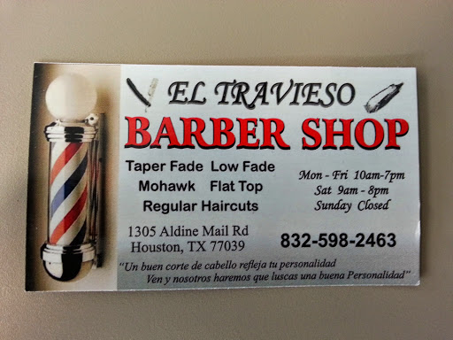 Barber Shop «El Travieso Barbershop», reviews and photos, 1305 Aldine Mail Rte Rd, Houston, TX 77039, USA