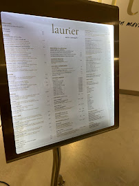Restaurant Laurier - Maison Mavrommatis à Paris - menu / carte