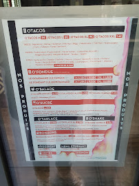 O'Tacos Limoges à Limoges carte