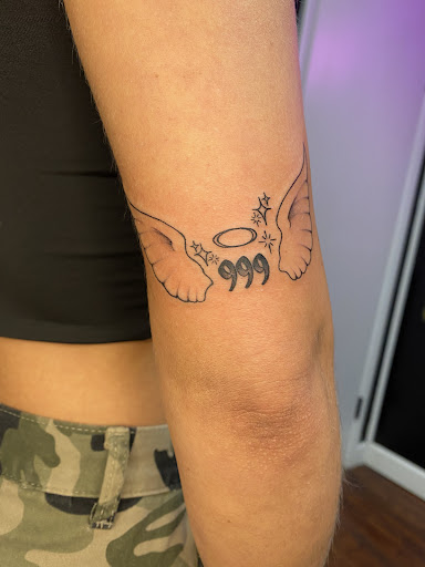 Explore cherubim tattoo ideas, creative tattoo ideas in Red Bank, available at Resilient Visions