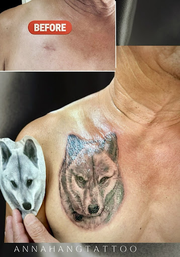 Explore bum tattoo ideas, creative tattoo ideas in Garden Grove, available at Anna Hang Tattoo