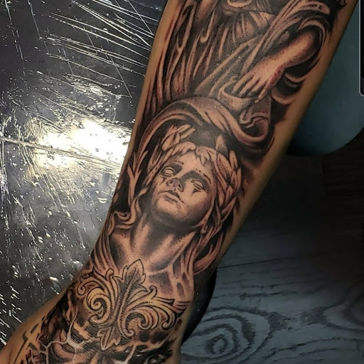 Explore vegas tattoo ideas, creative tattoo ideas in Orange, available at Three Diamonds Tattoo