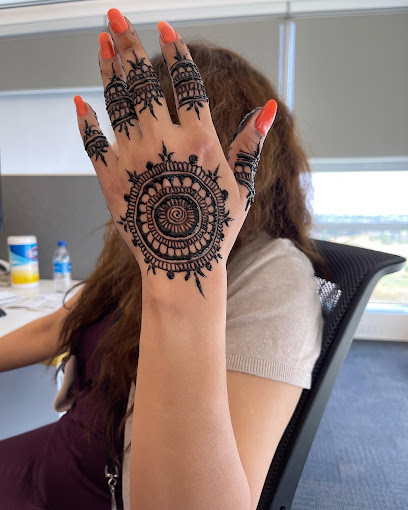 Bluestone henna art