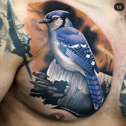 Explore american flag tattoo ideas for guys, creative tattoo ideas in Bryan, available at The Blackest Crow Tattoo Studio