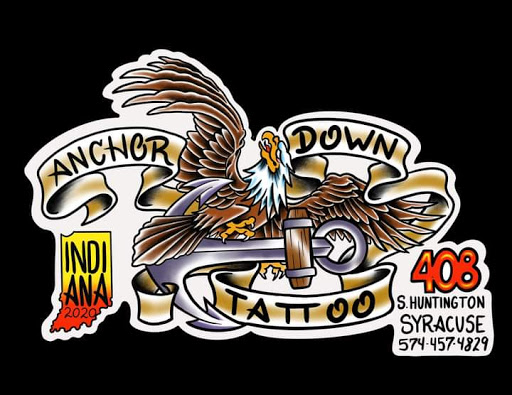 Tattoo Shop «Anchor Down Tattoo Company», reviews and photos, 706 S Huntington St, Syracuse, IN 46567, USA