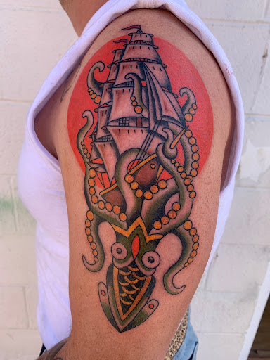 Explore krishna tattoo ideas, creative tattoo ideas in Albuquerque, available at Holy Fool Tattoo Club