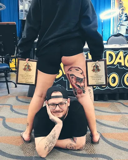 Explore triquetra tattoo ideas, creative tattoo ideas in West Jefferson, available at Black Dagger Tattoo Collective