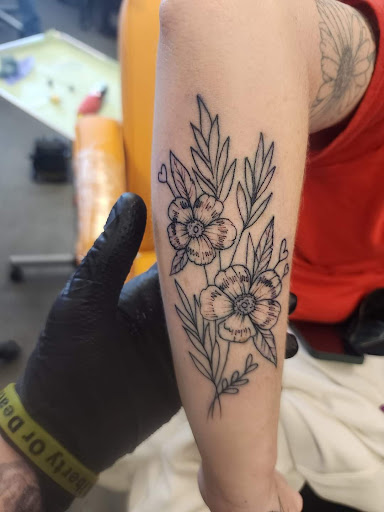 Explore black and gray tattoo sleeve ideas, creative tattoo ideas in Bethel, available at Resilient Ink