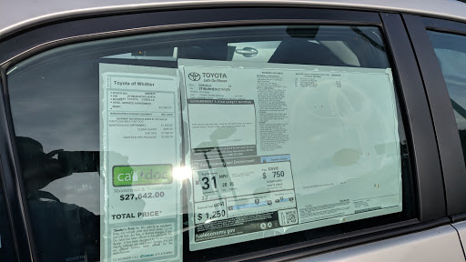 Toyota Dealer «Toyota Of Whittier», reviews and photos, 14577 Whittier Blvd, Whittier, CA 90605, USA