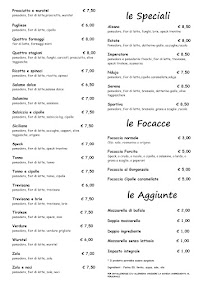 Menu du Pizzeria Serena à Alzano Lombardo