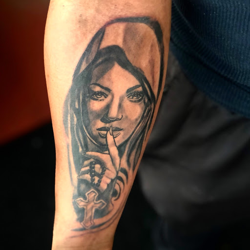 Explore alpha wolf tattoo ideas, creative tattoo ideas in Atlanta, available at Camp Creek Body Art & Laser