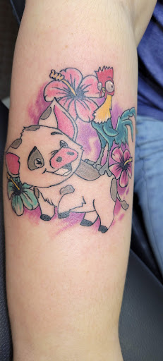 Explore tattoo full sleeve ideas, creative tattoo ideas in Angola, available at Hoodlum Ink