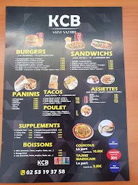 Menu du Kebab Chicken Burger à Saint-Nazaire
