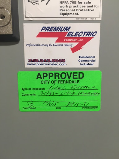 Electrician «Premium Electric Company, Inc», reviews and photos, 2550 Hilton Rd, Ferndale, MI 48220, USA