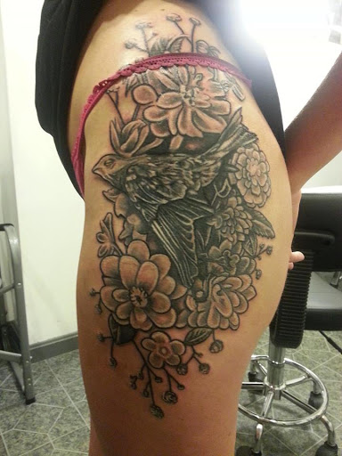 Explore linear tattoos ideas, creative tattoo ideas in Lafayette, available at Gold & Tattoos