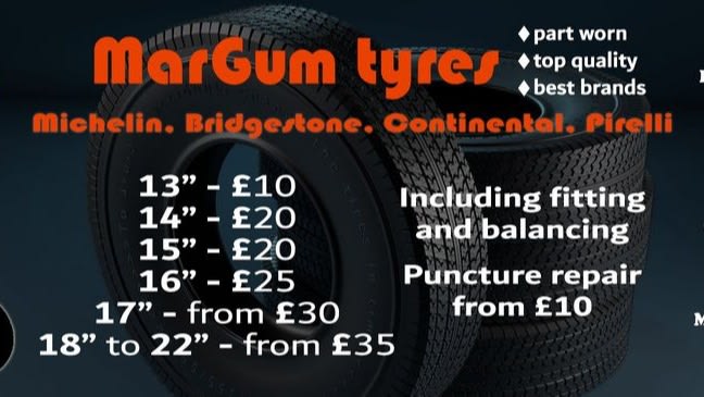Reviews of Margum Tyres in Swindon - Tire shop