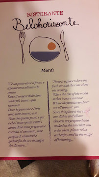 Restaurant Ristorante Belohorizonte à Orosei (la carte)