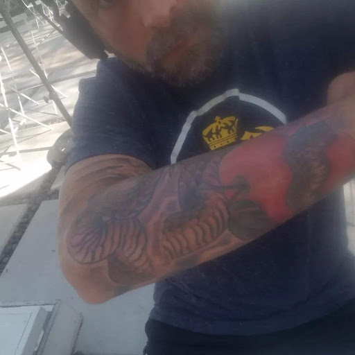 Explore kneecap tattoo ideas, creative tattoo ideas in San Diego, available at Sideshow Tattoo and Piercing