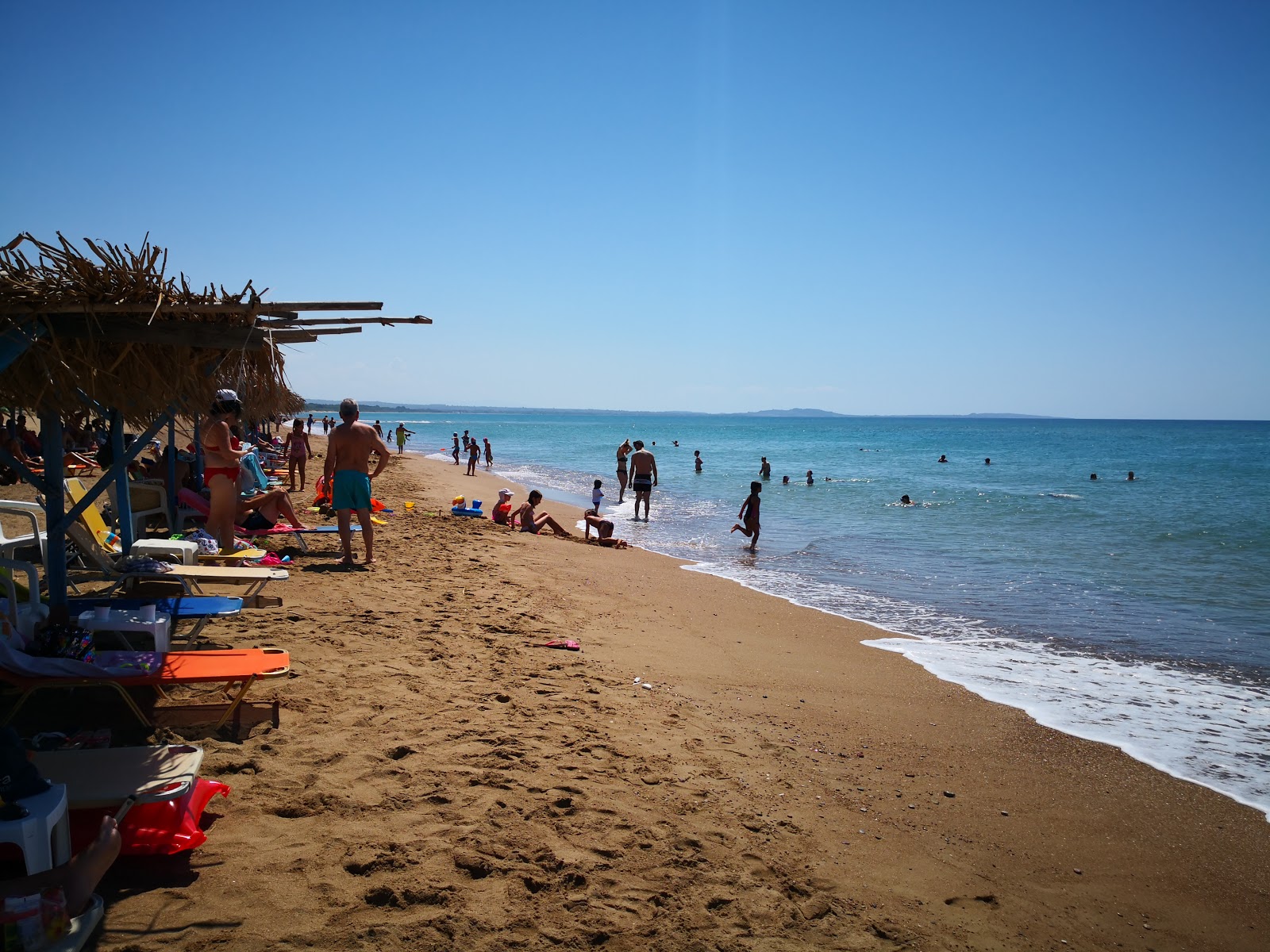 Foto van Bouka beach met turquoise puur water oppervlakte