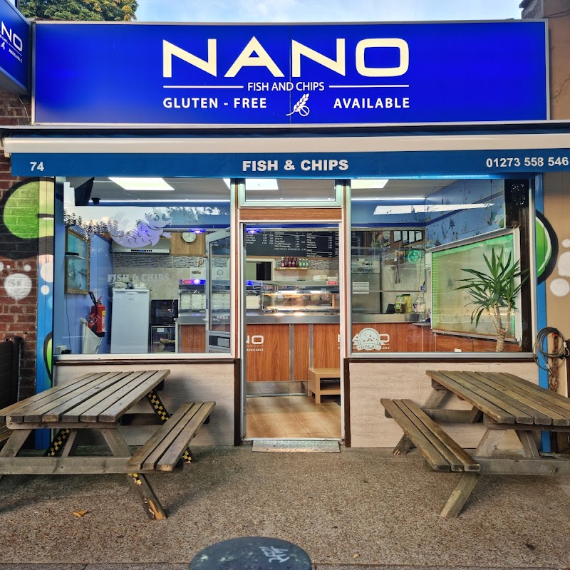 NANO. (FISH AND CHIPS) Gluten-free. Brighton