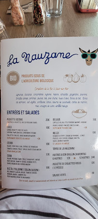 Menu du La Nauzanne à Saint-Palais-sur-Mer