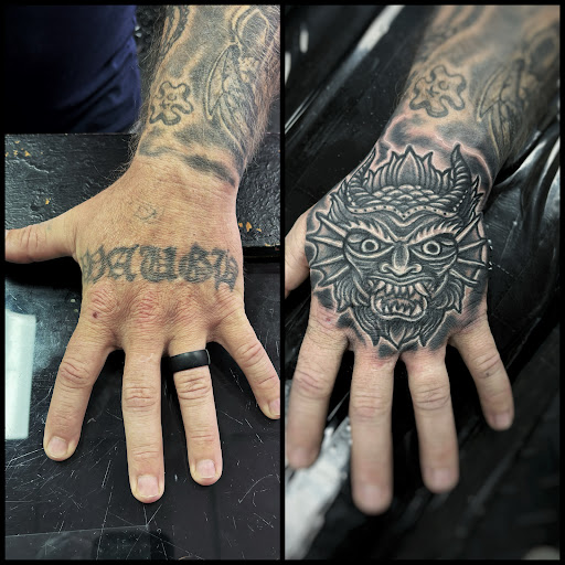Explore tattoo ideas for mens sleeves, creative tattoo ideas in Fort Myers, available at Loyal 2 The Coil Tattoos & Piercings (Edison Mall Location Entrance F)