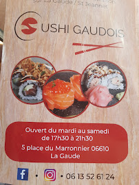 Sushi Gaudois à La Gaude menu